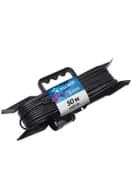 Удлинитель-шнур на рамке 1х50м 6А IP20 1.3кВт ПВС 2х0.75 КОСМОС YPKsm50m-1g(6A)