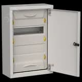 TITAN 5 Корпус металлический ЩРн-24 (1х24) 460х310х140мм IP31 серый (одна дверь) IEK