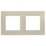 ETIKA Рамка 2 поста слоновая кость LEGRAND