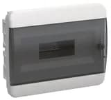 Корпус ЩРВ-П-12 TEKFOR IP41 черн. прозр. дверь пластик. IEK TF5-KP12-V-12-41-K01-K03