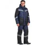 Костюм мужской утепленный Андезит цв. т.син.-черн., р. 88-92/170-176
