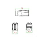 Вставка Hyperline KJ1-HDMI-AV18-WH Вставка формата Keystone Jack с проходным адаптером HDMI 2.0 (Type A)