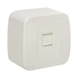 Минск Розетка Phone 1-местная ОП белая EKF Basic