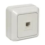 Розетка Phone 1-мест. бел. Рим EKF PROxima