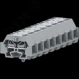 Клемма TB 2-2 с бок. подключ. с защелк. ножками, серая SUPU