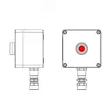Взрывозащищенный пост управления из полиэстера CPE-P-03-(1xP1R(11))-1xKA2MHK(C)1Ex d e IIC Т5 Gb / Ex tb IIIC T95°C Db IP66 / КЗ / ШЗ