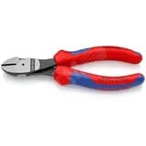 Бокорезы резка - проволока средней твердости 34мм твердая проволока 25мм рояльная струна (HRC 59) 2мм L=160мм двухкомпонентные рукоятки блистер цвет черный Knipex