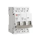 Автоматический выключатель 3P 4А (C) 6кА ВА 47-63N EKF PROxima