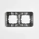 Рамка 2-м Karina Life горизонт. черн. бархат LEZARD 708-4200-147