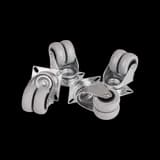 Ролики TLK для шкафов, стоек TRD, уп-ка 4шт TLK-CB4