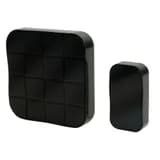 Звонок дверной беспроводной Feron E378 Электрический 10 мелодий чёрный с питанием от батареек 51431