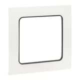 Стокгольм Рамка 1-местная белая с линией цвета черный EKF PROxima