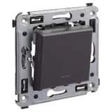 Переключатель 1-кл. СП Avanti «Черный матовый» DKC 4412113