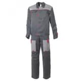 Костюм мужской Фаворит-2 летний, куртка, полукомбинезон, темно-серый с серым, р. 44-46/158-164