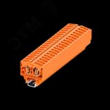 Клемма TB 1-1 на DIN-15, фронт.подключение, сечение 2,5 мм. кв., оранж