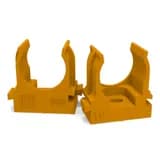 Крепеж-клипса для труб для прямого монтажа оранжевая d20 мм (100шт/1100шт уп/кор) Промрукав