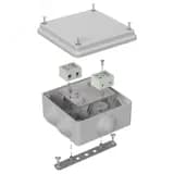 Коробка огнестойкая разветвительная для о/п двухкомпонентная 60-0300-FR6.0-4-4-Р Е15-Е60 RAL9005 100х100х50 (14 шт/кор)