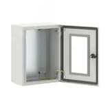 Щит монтажный ЩМП 400x300x200 мм STE с М/П с прозрачной дверью