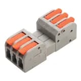 Клемма монтажная компактная STEKKER для подключения фазных проводников 3 контактные группы LD221423 39874