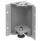 Уголок цоколя by ZPAS h=200мм регулируемый по высоте серый (4шт/компл) РФ