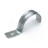 Скоба металлическая однолапковая усиленная противопожарная СМОУ d38-40 мм (50шт/300шт уп/кор) Промрукав