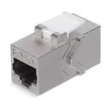 Проходной адаптер Cabeus CA-8p8c-C6a-SH (RJ45-RJ45, CAT.6A, FTP, Keystone Jack) (10068c)