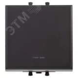 Avanti Кнопка одноклавишная модульная, , Черный матовый, 2 модуля