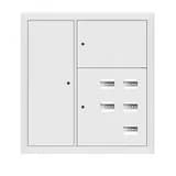 Щит этажный 5 кв. RAL9003 со слаботочным отсеком слева (1000х950х160) PROxima