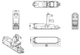 Проходной адаптер (coupler) Hyperline CA3-IDC-C6-SH-F-SL