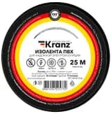 Изолента ПВХ KRANZ 0.13х15 мм, 25 м, черная (5 шт./уп.) KR-09-2106