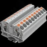 Клемма TP 1-1 проходная Push-in, сечение 16 мм. кв., серая SUPU