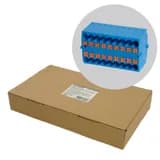 Зажим блочный групп для распредтока нагрузки pushin на 18 точек сеч 25 мм2 450V 24Асиний LD580 PTFIX 1825 49752