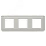 Рамка Mosaic 3Х2 модуля - алюминий Legrand
