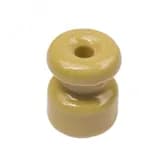 Изолятор для наружного монтажа R, керамика, цвет песочное золото (50 шт/уп)