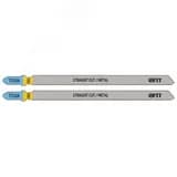 Полотна по металлу, HSS, фрезерованные, волнистые зубья, 132/106/1,2 мм (T318A), 2 шт.