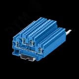 Клемма TC 2-уровневая пружинная, 2,5 мм. кв., синяя