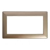 Рамка 2местная без перемычки пластик STEKKER PFR00701208 серия Катрин золото 50044