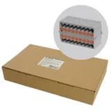 Зажим блочный групп для распредтока нагрузки pushin на 18 точек сеч 25 мм2 450V 24Асерый LD580 PTFIX 1825 49746