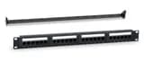 Патч-панель 19"(1U), на 24 порта RJ-45, 5е Hyperline WRline WR-PL-24-C5E-SH-D (Черный)