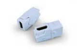 Вставка Hyperline KJ1-HDMI-AV18-WH Вставка формата Keystone Jack с проходным адаптером HDMI 2.0 (Type A)