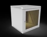 Шкаф телекоммуникационный настенный разборный МИКсистем 19" Basis 12U 600*600 дверь стекло