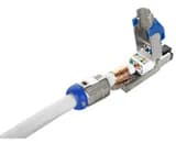 Разъем полевой оконцовки RJ-45 (8P8C) под витую пару Hyperline PLUE-8P8C-S-C8-SH-BL