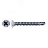 Саморез оконный 3,9х32 цинк, белый, потайной сверло (100 шт/уп) Промрукав