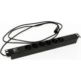 Блок розеток для шкафов 19" Hyperline SHE19-6SH-2.5IEC