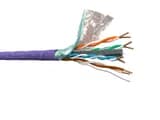 Кабель FUTP4 FTP4 cat6 NETKO 4 пары 23 AWG BC 305м с крестовиной нгАHF LSZH малодымный не содержащий галогенов фиолетовый одножильный NETKO FTP5526069B