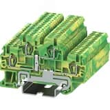 Клемма TC 2-уровневая, земля, сечение 1,5 мм. кв., желто-зеленая SUPU