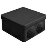Коробка распределительная ОП 105х105х56мм IP54 7 выходов 4 гермоввода крышка защелкивающаяся материал – полипропилен черн. Epplast 100015
