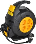 Удлинитель на катушке TWIST 4х10м с заземл. автосмотка 16А IP20 ПВС 3х1.5 IEK TW-KP27-16-04-10