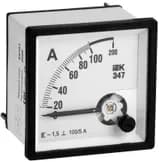 Амперметр Э47 72х72мм 100/5А кл. точн. 1.5 IEK IPA10-6-0100-E