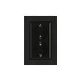 Розетка 2-я Karea LINE STAR с заземл. чер. Makel 86054082